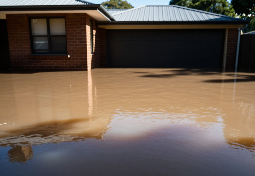 Before and After Flood Cleanup in Freemans Reach